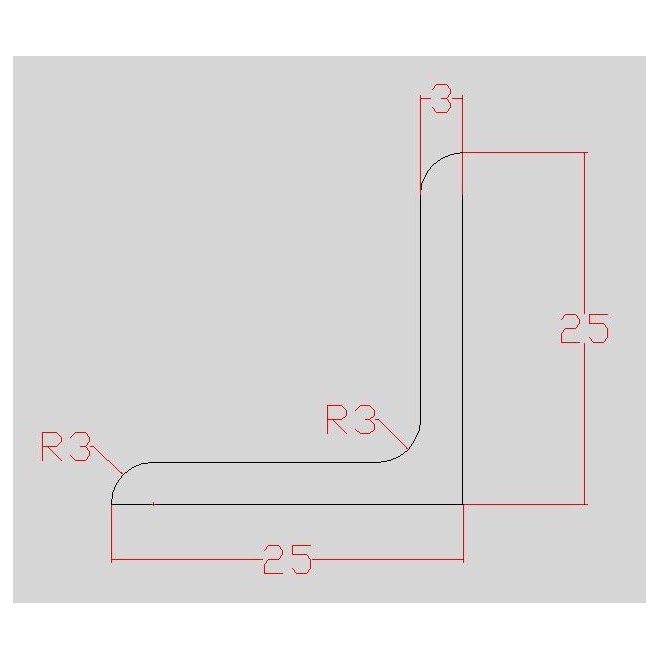 Cornière égale galvanisée à chaud – Acier S235JR – 1 m à 3 m