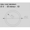 BARRE TUBE ROND EN ALUMINIUM BRUT – 6060 T6 – NF EN 57