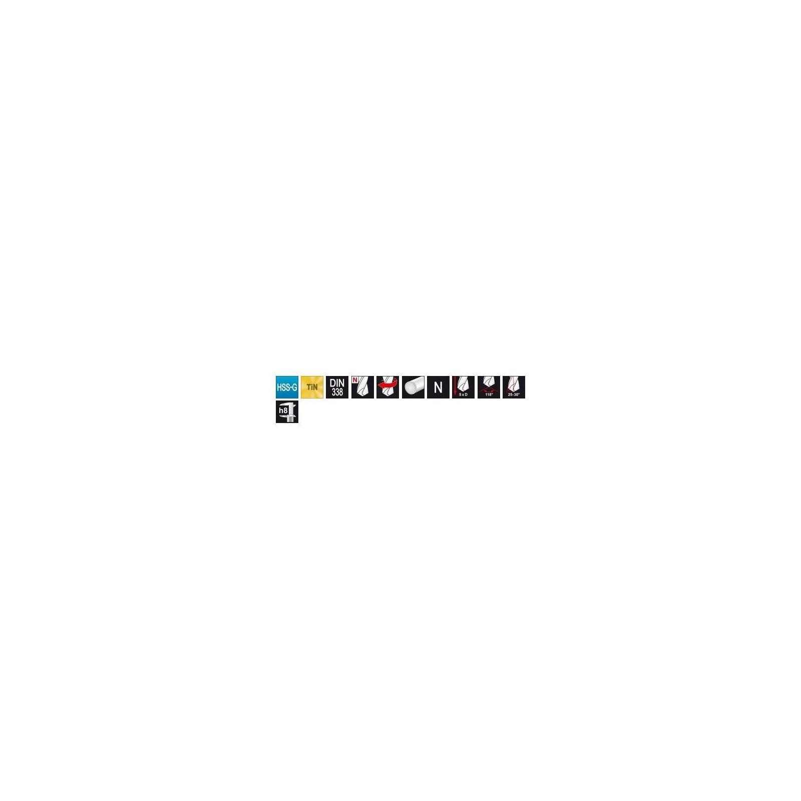 Ruko Foret DIN 338 type N, HSS laminé Quadro Pack D 4,20 mm 10 pièces