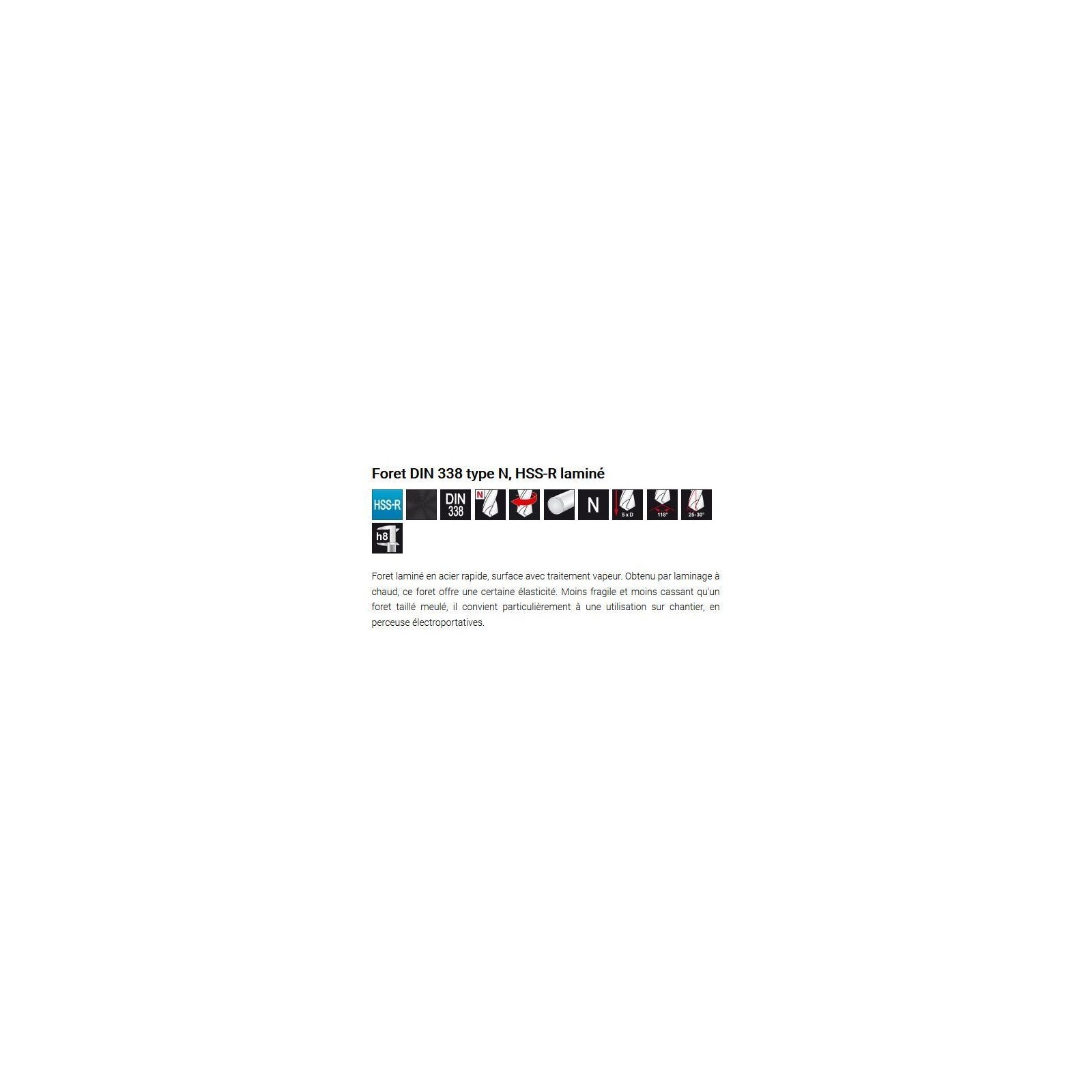 Ruko 2146015 Lot De 10 Forets à Spirale HSS 1,5 Mm DIN 338 - Turbo Pour Tôle Fine