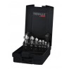 Coffret fraises à chanfreiner TERRAX RUKO HSS – 6 pièces Ø6.3 à Ø20.5 mm, angle 90°