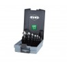 Coffret fraises à chanfreiner RUKO HSSE-Co 5 – Ø6.3 à Ø25 mm, angle 90°, DIN 335 C
