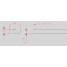 BARRE ACIER LAMINÉE MOULURÉE – FER FORGÉ DÉCORATIF – LONGUEUR 1 M À 2 M