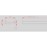 BARRE EN ACIER LAMINÉ MOULURÉ AVEC CREUX – FER FORGÉ – 14x4 OU 18x6 MM – LONGUEUR 1 OU 2 MÈTRES