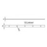 BARRE À TROUS RONDS EN FER PLAT – POUR BARREAUX Ø12 À Ø20 MM – LONGUEUR 500 À 2000 MM