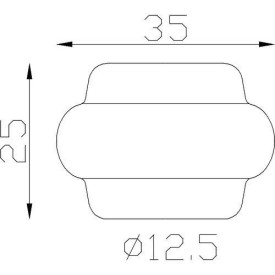 Bague décorative acier pour barreau rond – Ø12 à Ø16 mm – montage rapide