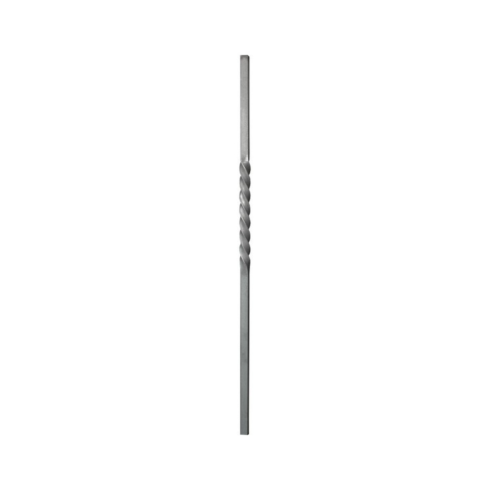 Barre Carrée Torsadée En Acier - 16x16 Mm, Longueur 3 M, Brut