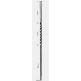 Poteau départ rampe acier forgé – carré torsadé – H1200 mm