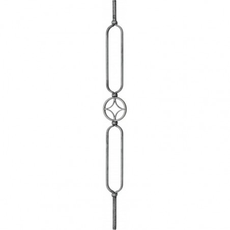 Barreau carré en fer 14 mm – Largeur 80 mm – Longueur 950 ou 1000 mm