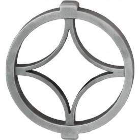 Cercle décoratif rosace moderne – acier moulé Ø115 mm, carré 16 x 16 mm
