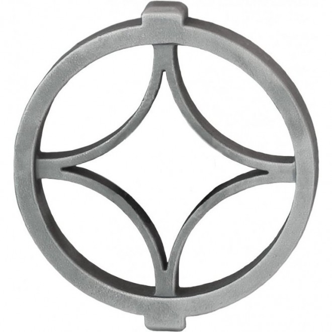 Cercle décoratif rosace moderne – acier moulé Ø115 mm, carré 16 x 16 mm