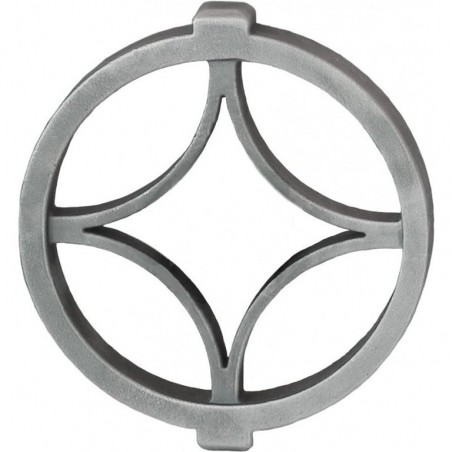 Cercle décoratif rosace moderne – acier moulé Ø115 mm, carré 16 x 16 mm