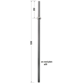 POTEAU DÉPART FER FORGÉ ACIER HAUT DE GAMME TOSCANE M0109