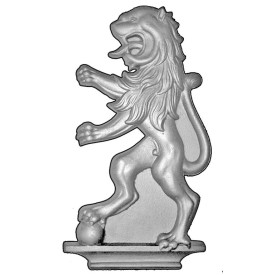 Lion décoratif en fonte moulée simple face 315x170 mm – pour portails ou grilles