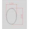 OVALE EN FER FORGÉ NON SOUDÉ – ACIER 110 X 165 OU 130 X 200 MM – SECTION PLAT