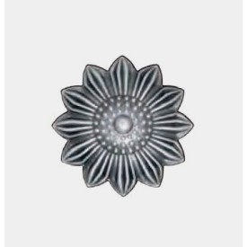 Rosace acier décorative Ø100 mm – Tôle estampée soudable