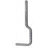 Support de lisse inférieure en acier plein 20 mm – Finition lisse ou martelée