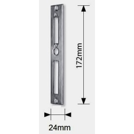 TÊTIÈRE ZINGUÉE POUR SERRURE À LARDER – ACIER ZINGUÉ