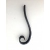 Volute en J en acier forgé à chaud avec queue de carpe – 220x65 mm