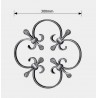 Volutes en I et C préassemblées en acier forgé – panneaux décoratifs queue de carpe