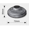 Cache scellement zingué pour fer rond – 3 formats Ø18 à Ø40 mm