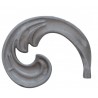 Volute feuille en acier moulé soudable – relief décoratif droit ou gauche