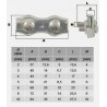SERRE-CÂBLES PLATS DUPLEX ACIER ou INOX Ø2 À Ø10 M1502