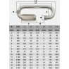 Maillon rapide à grande ouverture en acier zingué-Série technique-Ø3 à 20mm