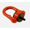 Anneau de levage articulé mâle – acier grade 80 – CMU 0,4 à 6,3 T – filetage M8 à M30 – rouge
