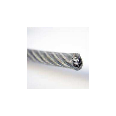 Câble 7x7 acier galvanisé gainé PVC cristal