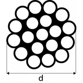 FILIN 1X19 MONOTORON CÂBLE INOX 316 QUALITÉ MARINE A4 M1642