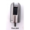 PINCE À VERRE ARRONDIE INOX 316 – POUR VERRE 7 À 13,52 MM – FIXATION SUR PLAT OU TUBE Ø42,4 / Ø60,3