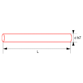 BARRE ACIER GENRE STUB 100C6 Ø1 À Ø50 1 MÈTRE - M7194