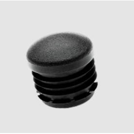 Embout patin épais rond PEBD – Noir ou blanc – Pour tubes Ø10 à Ø30 mm