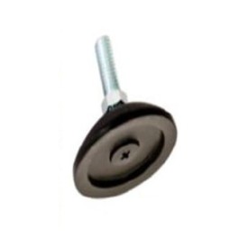 VÉRIN ROTULE Ø60 MM – FILETAGE M10 – ACIER ZINGUÉ – RÉGLAGE DOUBLE