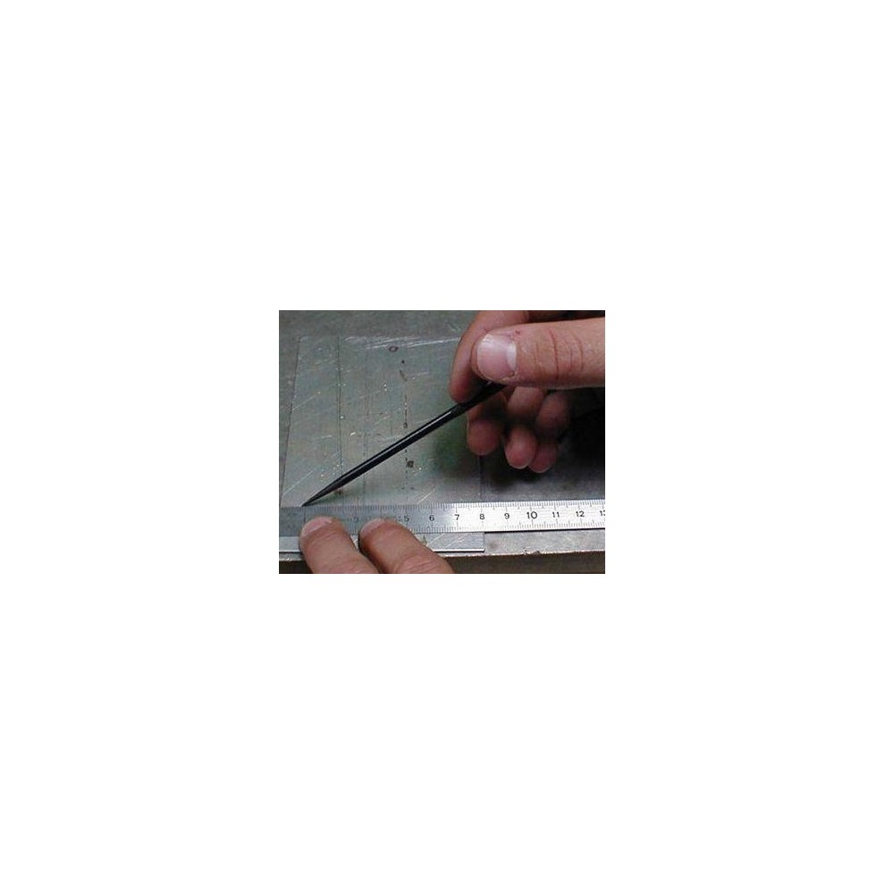 Double Riglet Réglet inox 300 mm – Semi-rigide, double graduation, chromé mat