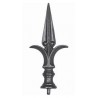 Fer de lance en fonte soudable 215x98 – Base ø38 pour barreau rond