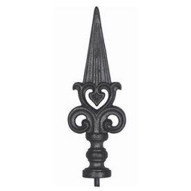 FER DE LANCE FONTE INSERT ACIER BARREAU ROND 260x90 U0050