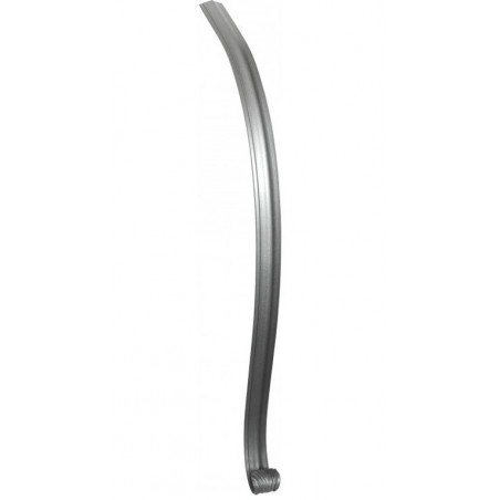 Départ galbé en acier pour main courante moulurée – Longueur 900 mm, galbe 160 mm