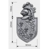 BLASON DÉCORATIF DOUBLE FACE EN ACIER MOULÉ – POUR PORTAIL ET FERRONNERIE