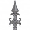 Fer de lance acier moulé – Ø32 mm, 205 mm de haut, pour barreau rond