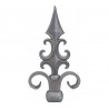 Pointe de lance en acier moulé – pour barreau rond Ø48 mm, 270x150 mm