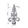 POINTE DE LANCE EN ACIER MOULÉ POUR BARREAU ROND Ø48 – SOUDABLE ET GALVANISABLE
