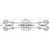 ÉLÉMENT EN FONTE POUR GARDE-CORPS – 200 X 890 MM – ÉPAISSEUR 18 MM
