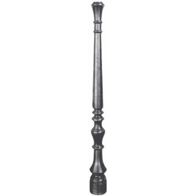 Barreau en acier tourné - idéal pour départ de rampe et garde-corps.