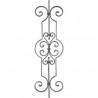 Barreau forgé en acier 1000x290 mm avec volutes décoratives