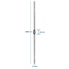 BARREAU FORGÉ SIMPLE GRENAILLÉ – ACIER Ø12 MM – LONGUEUR 1000 MM