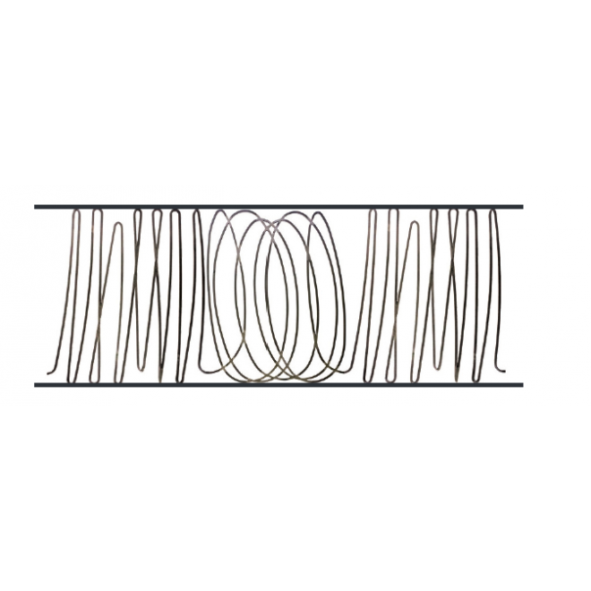 Panneau décoratif électique en acier – 950 mm – carré 12x12 – largeur 465 à 850 mm