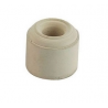 Butoir de porte caoutchouc blanc Ø 28 mm – Fixation au sol, protection murale