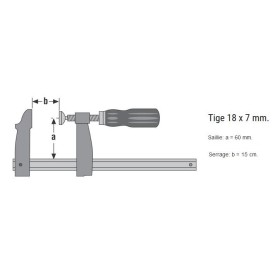 SERRE-JOINT MARQUETERIE URKO PRO – 150 MM, SAILLIE 60 MM, FREIN ANTIGLISSE